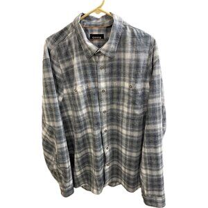 Orvis Shirt Mens  Xl Outdoor Utility Pocket Button Up Blue Gray Long Sleeve